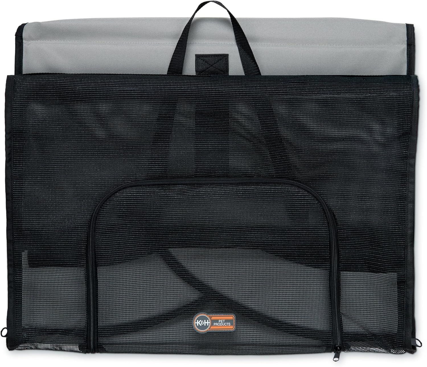 Pet Products Travel Safety Carrier for Pets, Dog Crate for Car Travel, Dog Soft-Sided Carrier for Large Dogs, Portable Car Seat Kennel, Gray/Black Large 29.5 X 22 X 25.5 Inches
